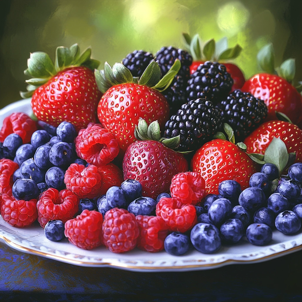 Літнє меню з ягодами та фруктами